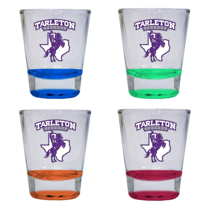 Tarleton State University 2 ounce Color Etched Shot Glasses Image 4