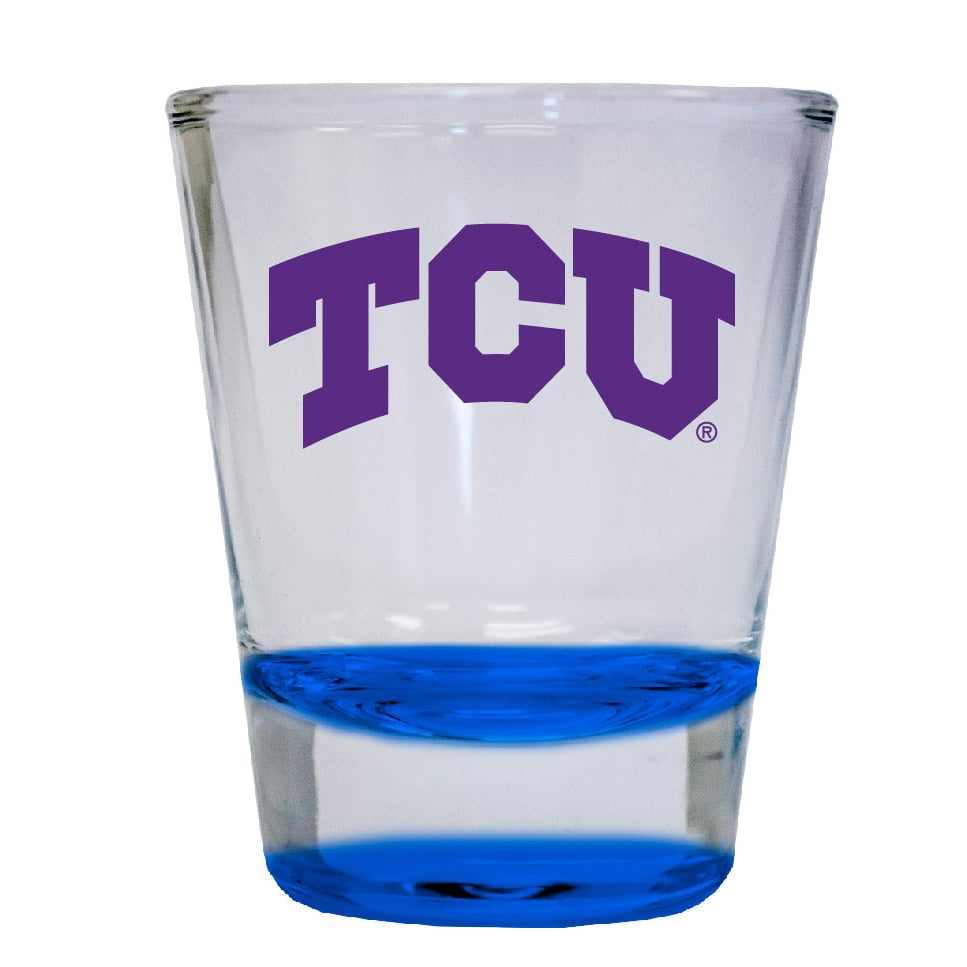 Texas Christian University 2 ounce Color Etched Shot Glasses Image 4