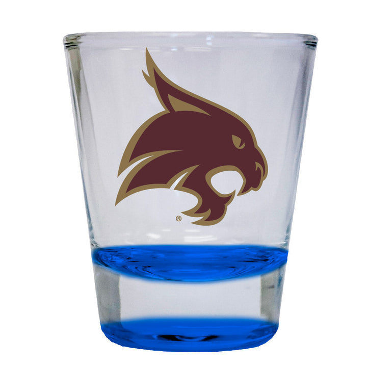 Texas State Bobcats 2 ounce Color Etched Shot Glasses Image 4