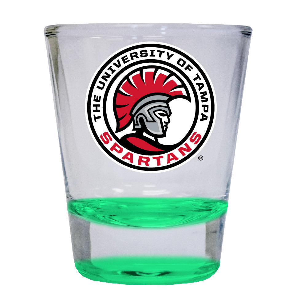 University of Tampa Spartans 2 ounce Color Etched Shot Glasses Image 2