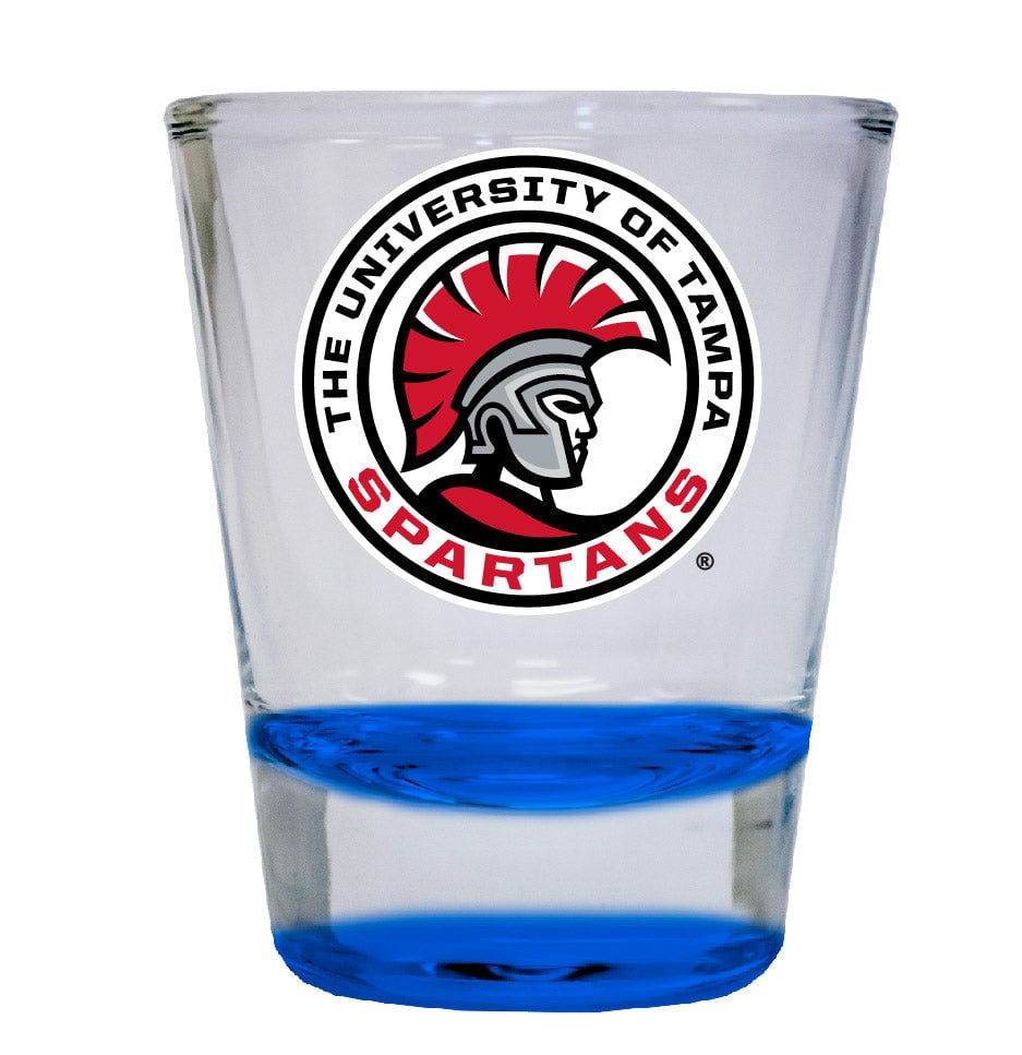 University of Tampa Spartans 2 ounce Color Etched Shot Glasses Image 3