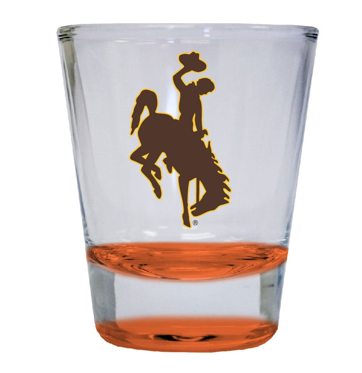 University of Wyoming 2 ounce Color Etched Shot Glasses Image 3