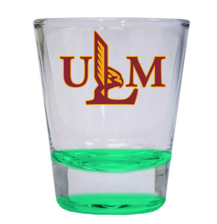 University of Louisiana Monroe 2 ounce Color Etched Shot Glasses Image 3