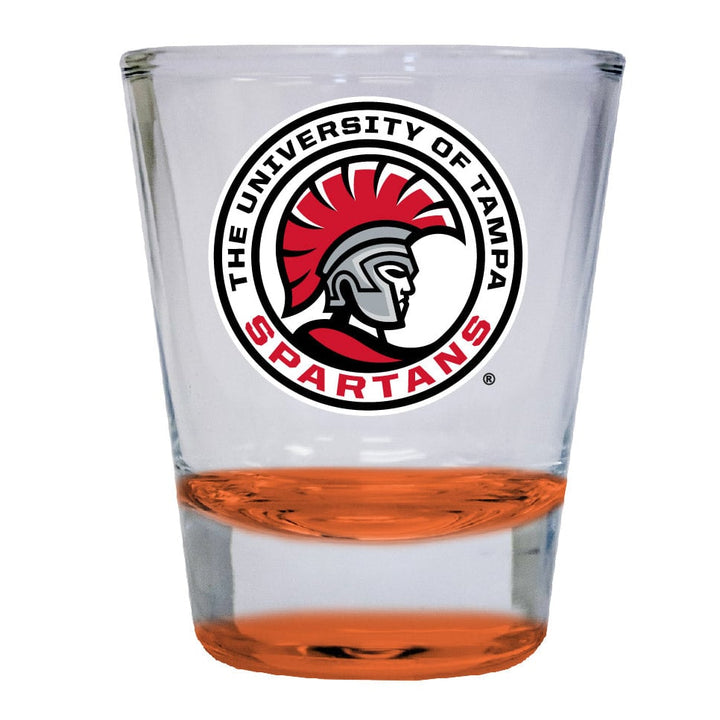 University of Tampa Spartans 2 ounce Color Etched Shot Glasses Image 4