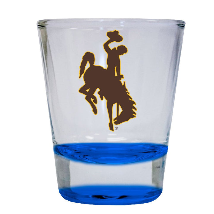 University of Wyoming 2 ounce Color Etched Shot Glasses Image 4