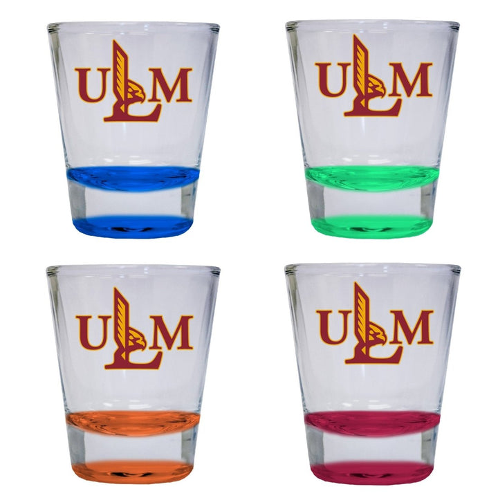 University of Louisiana Monroe 2 ounce Color Etched Shot Glasses Image 4