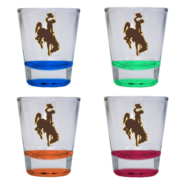 University of Wyoming 2 ounce Color Etched Shot Glasses Image 4