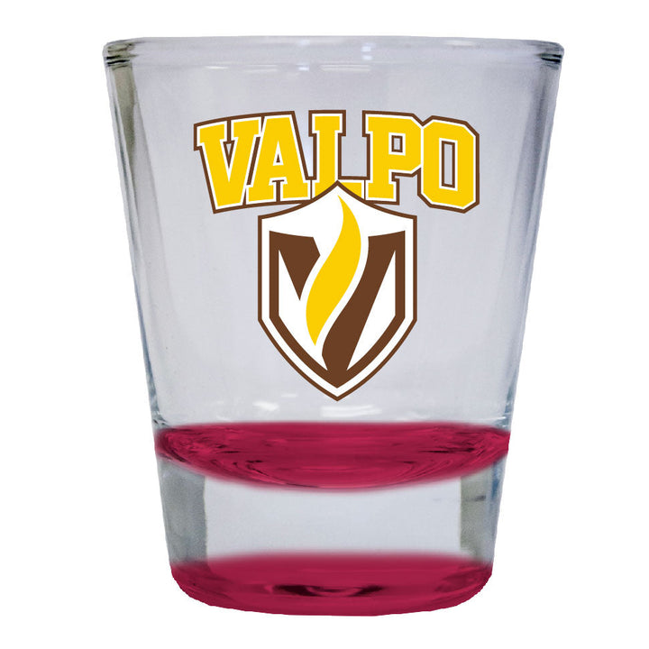 Valparaiso University 2 ounce Color Etched Shot Glasses Image 1