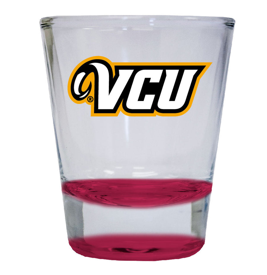 Virginia Commonwealth 2 ounce Color Etched Shot Glasses Image 1