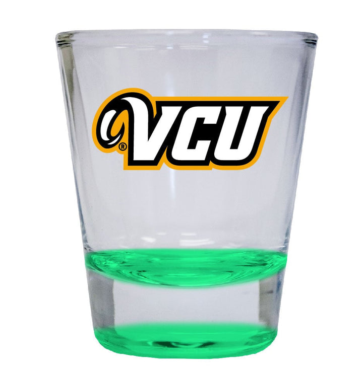 Virginia Commonwealth 2 ounce Color Etched Shot Glasses Image 1