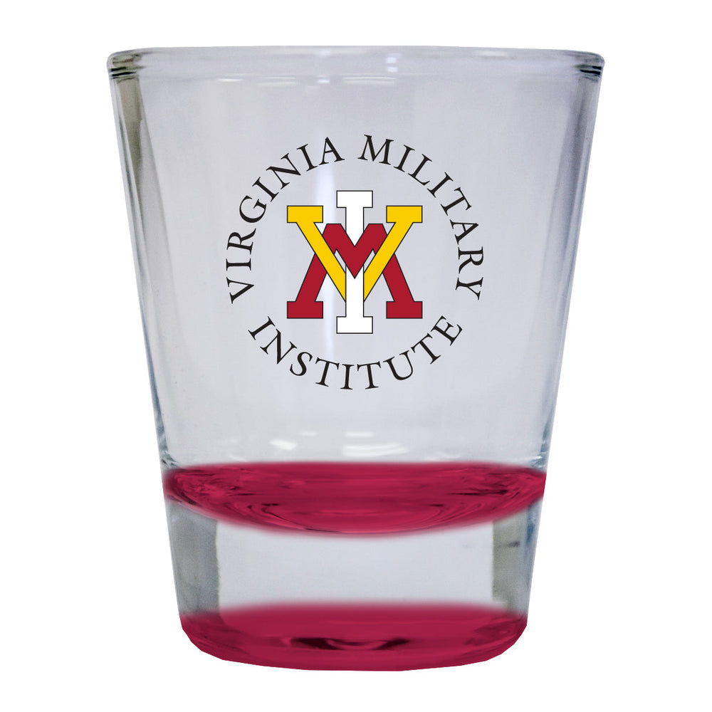 VMI Keydets 2 ounce Color Etched Shot Glasses Image 2