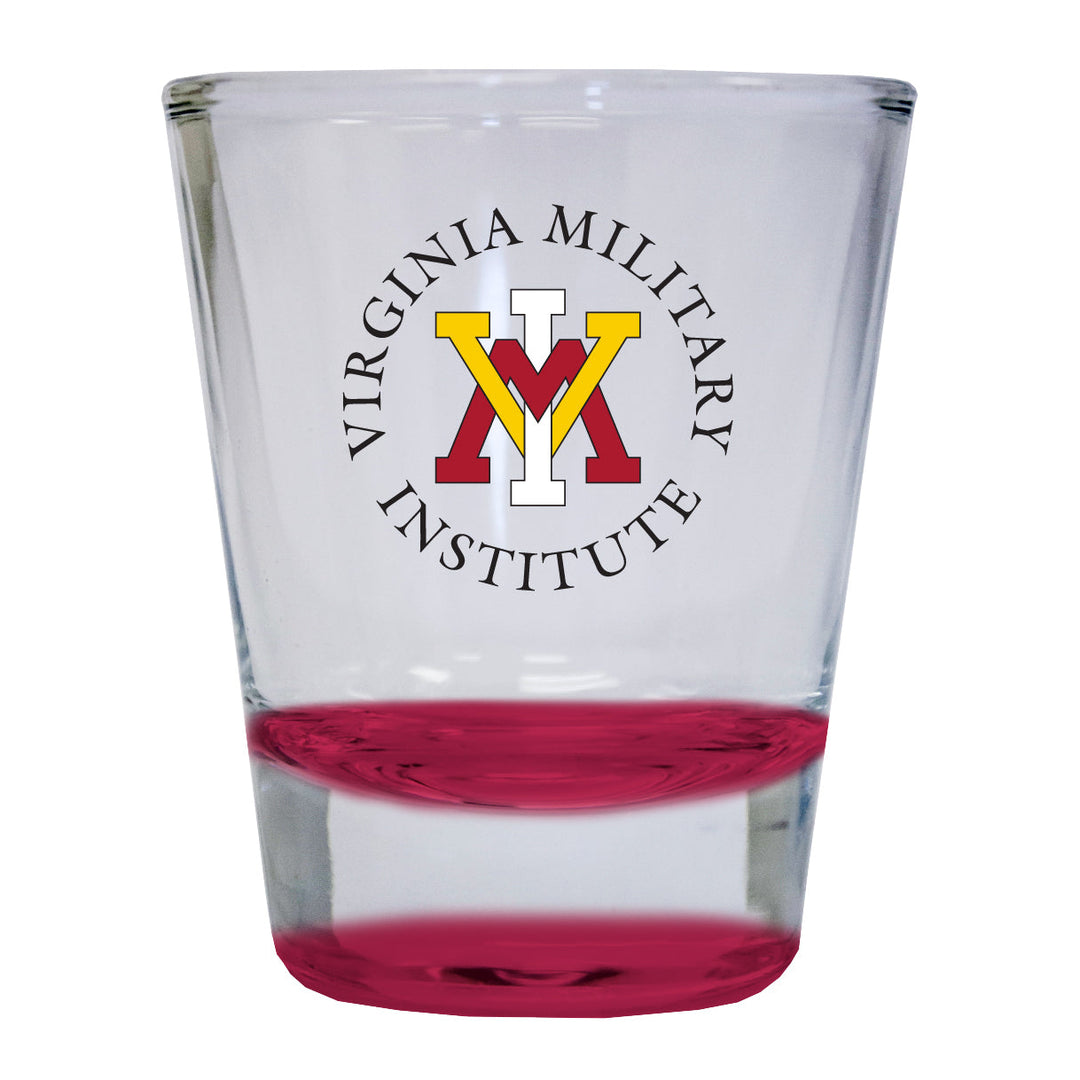 VMI Keydets 2 ounce Color Etched Shot Glasses Image 2