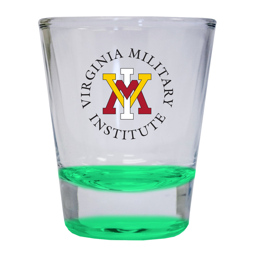 VMI Keydets 2 ounce Color Etched Shot Glasses Image 3