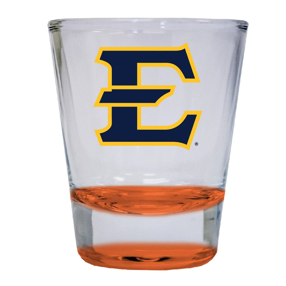 East Tennessee State University 2 ounce Color Etched Shot Glasses Image 2