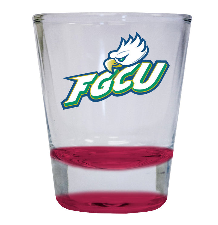 Florida Gulf Coast Eagles 2 ounce Color Etched Shot Glasses Image 1