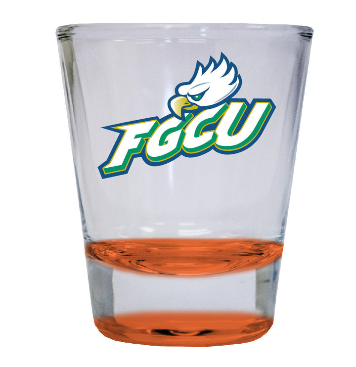 Florida Gulf Coast Eagles 2 ounce Color Etched Shot Glasses Image 2