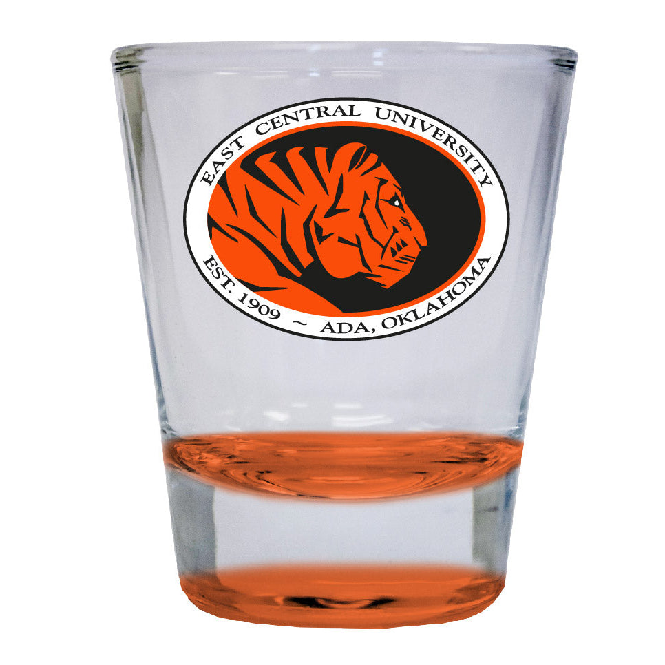 East Central University Tigers 2 ounce Color Etched Shot Glasses Image 4