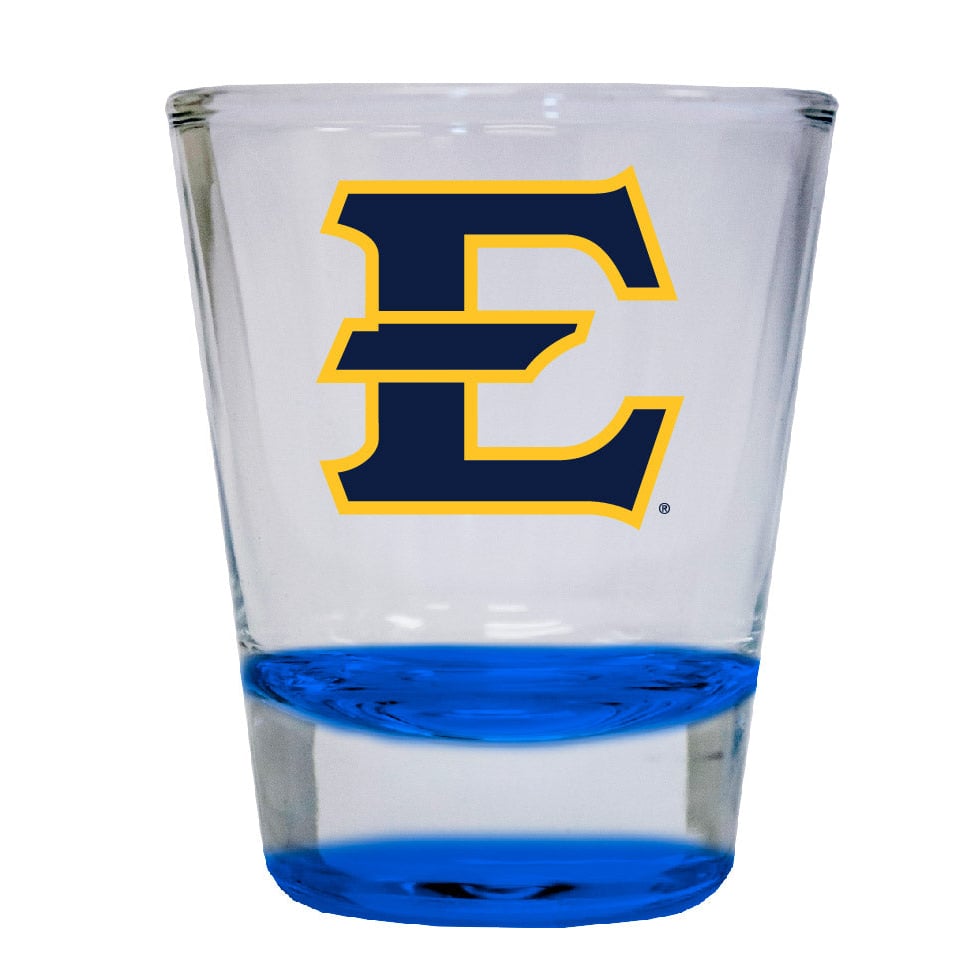 East Tennessee State University 2 ounce Color Etched Shot Glasses Image 4