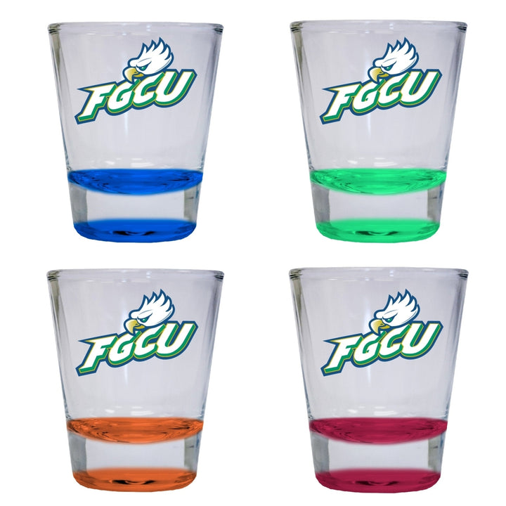 Florida Gulf Coast Eagles 2 ounce Color Etched Shot Glasses Image 4