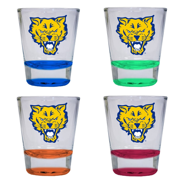 Fort Valley State University 2 ounce Color Etched Shot Glasses Image 4