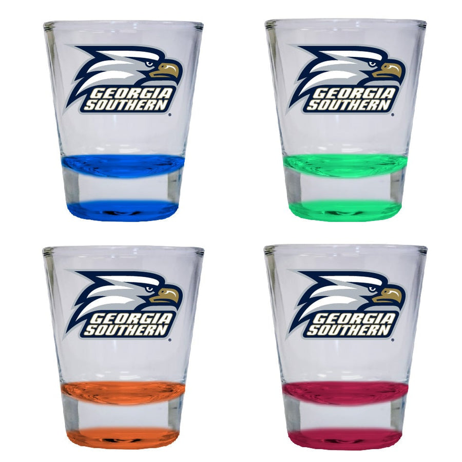 Georgia Southern Eagles 2 ounce Color Etched Shot Glasses Image 1