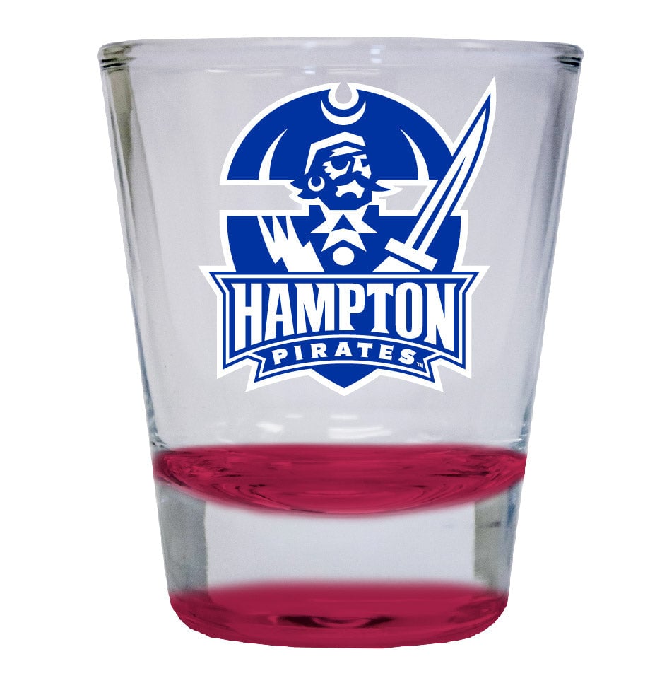 Hampton University 2 ounce Color Etched Shot Glasses Image 2