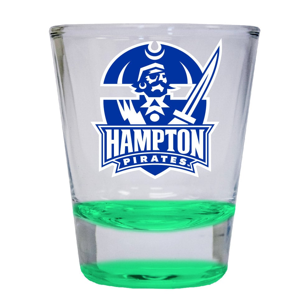 Hampton University 2 ounce Color Etched Shot Glasses Image 3