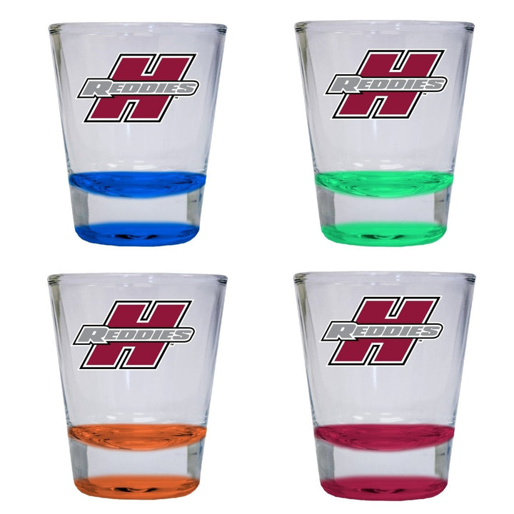 Henderson State dies 2 ounce Color Etched Shot Glasses Image 1