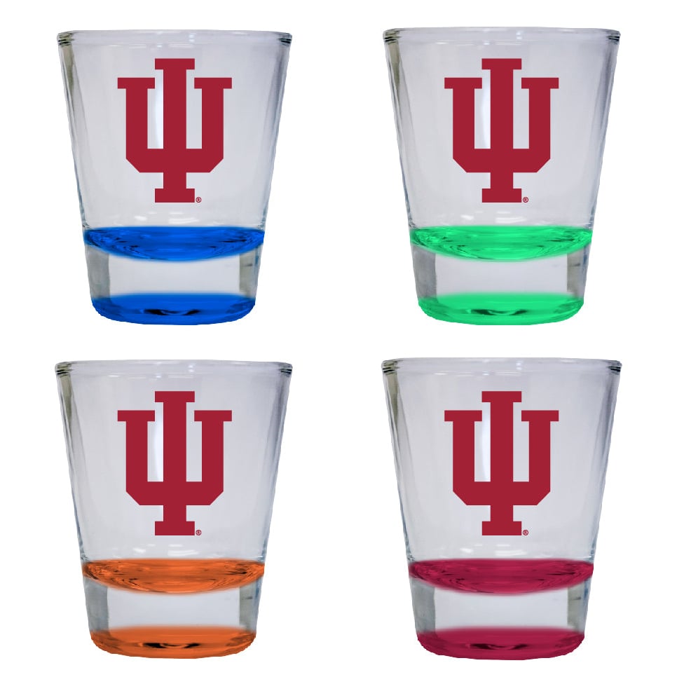 Indiana Hoosiers 2 ounce Color Etched Shot Glasses Image 1