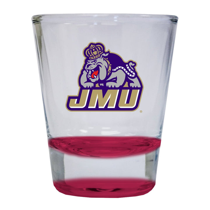 James Madison Dukes 2 ounce Color Etched Shot Glasses Image 1