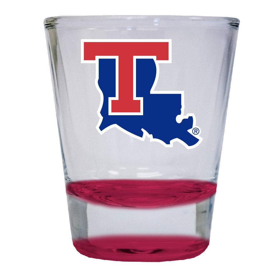 Louisiana Tech Bulldogs 2 ounce Color Etched Shot Glasses Image 1