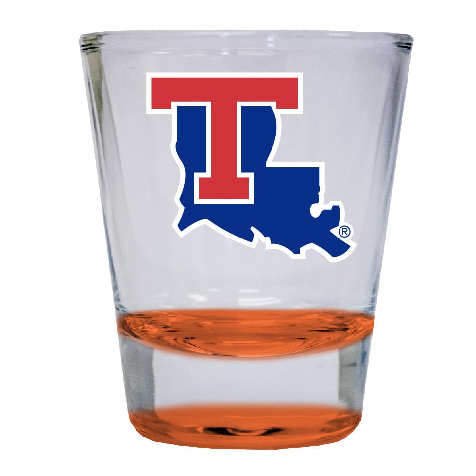 Louisiana Tech Bulldogs 2 ounce Color Etched Shot Glasses Image 2