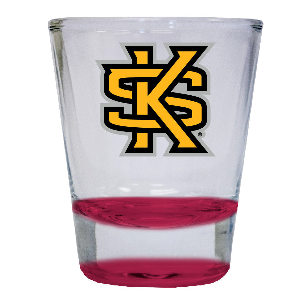 Kennesaw State University 2 ounce Color Etched Shot Glasses Image 1