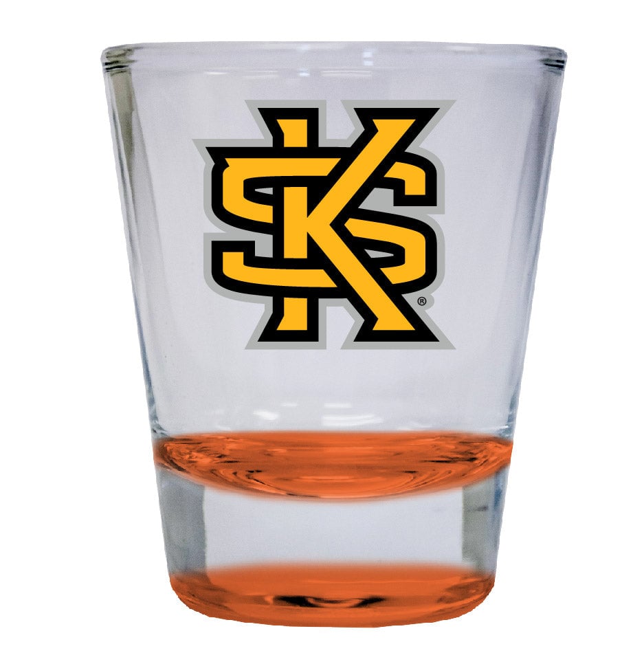 Kennesaw State University 2 ounce Color Etched Shot Glasses Image 2