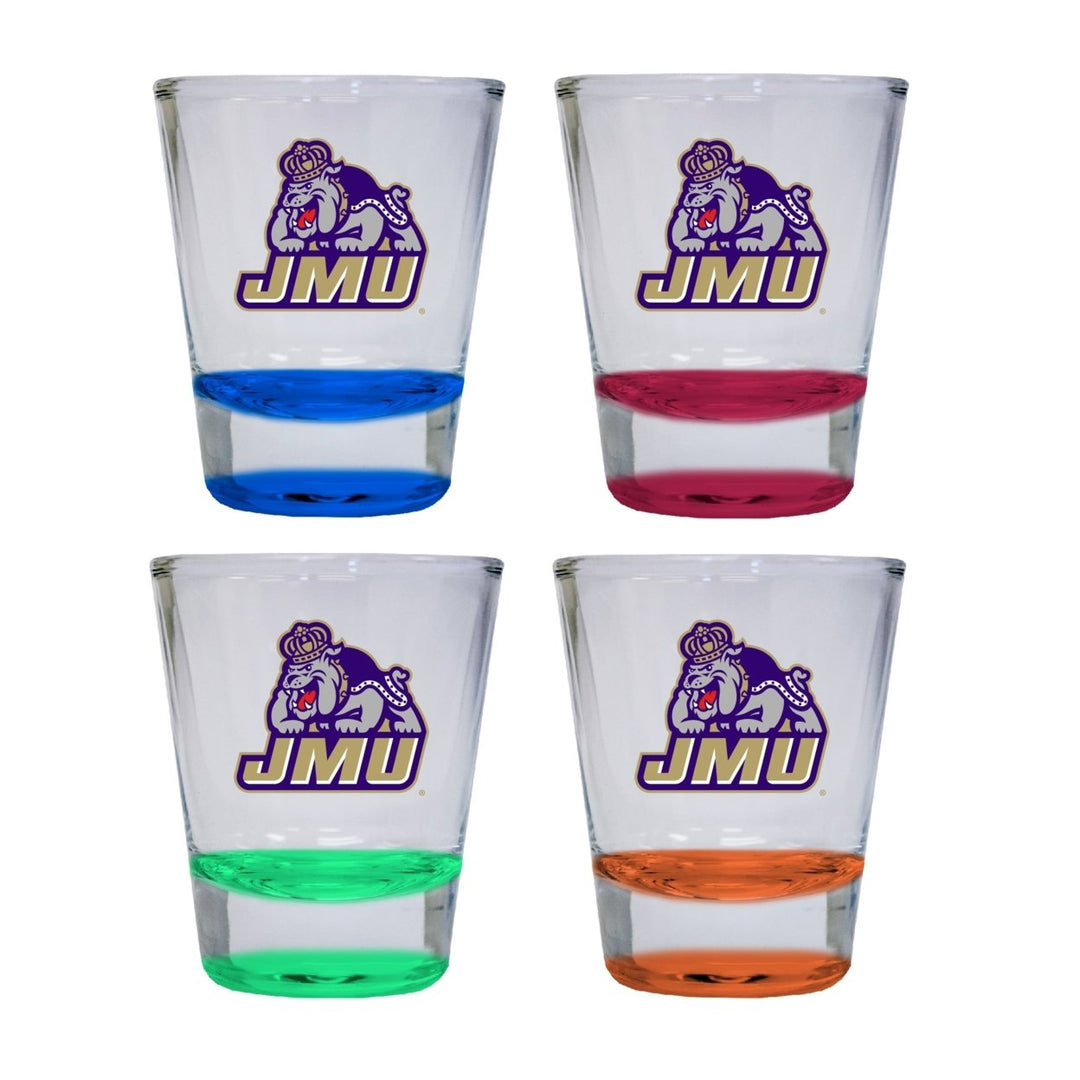 James Madison Dukes 2 ounce Color Etched Shot Glasses Image 4