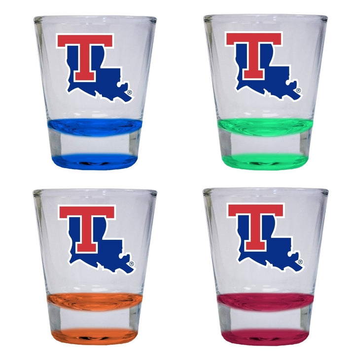 Louisiana Tech Bulldogs 2 ounce Color Etched Shot Glasses Image 4