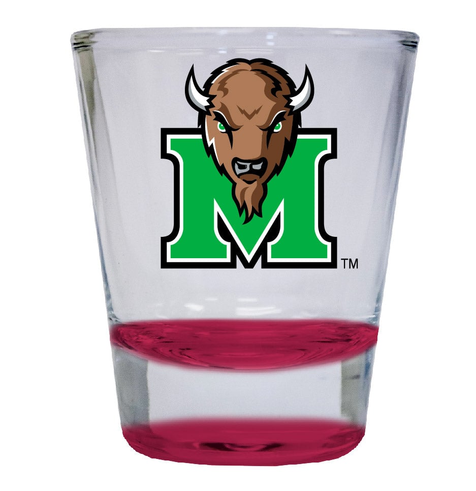 Marshall Thundering Herd 2 ounce Color Etched Shot Glasses Image 1