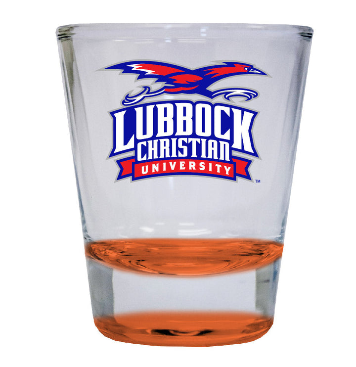 Lubbock Christian University Chaparral 2 ounce Color Etched Shot Glasses Image 2