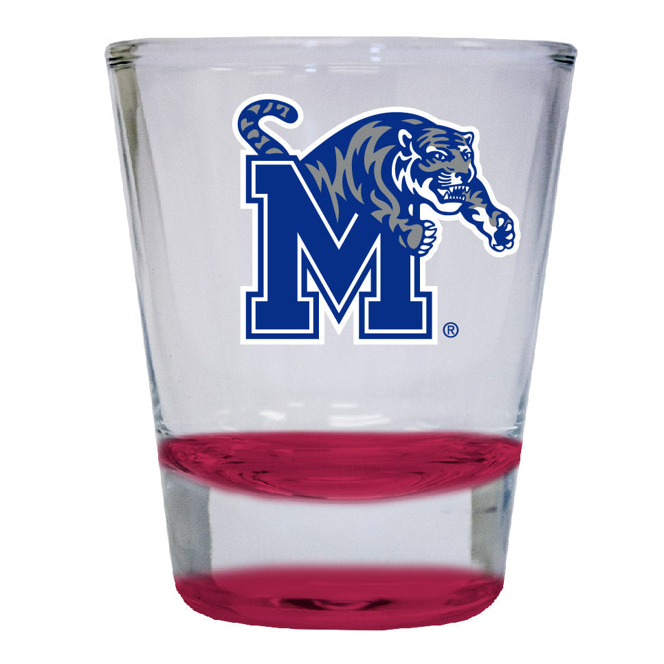 Memphis Tigers 2 ounce Color Etched Shot Glasses Image 1