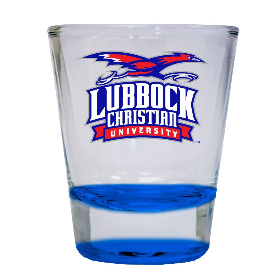 Lubbock Christian University Chaparral 2 ounce Color Etched Shot Glasses Image 4