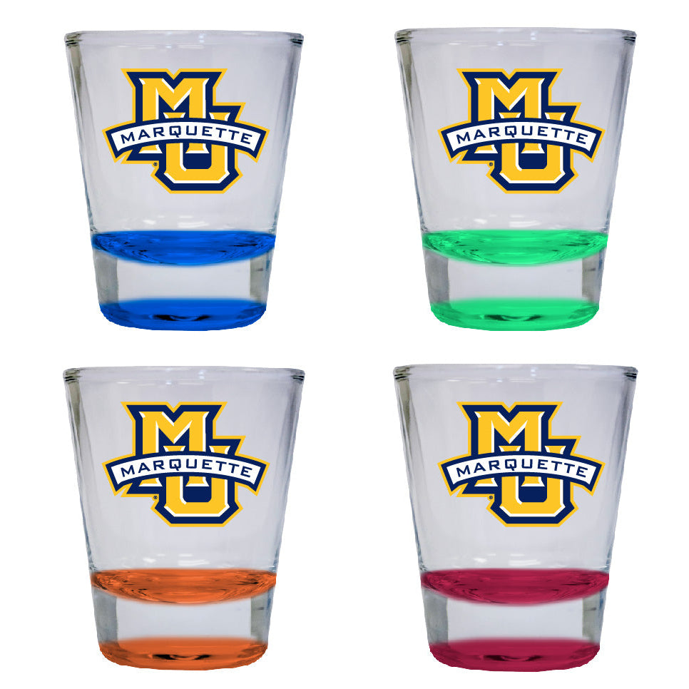 Marquette Golden Eagles 2 ounce Color Etched Shot Glasses Image 1