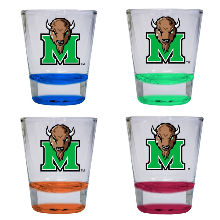 Marshall Thundering Herd 2 ounce Color Etched Shot Glasses Image 4