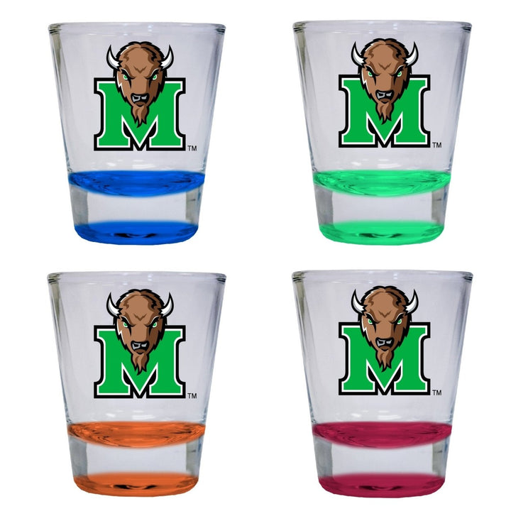 Marshall Thundering Herd 2 ounce Color Etched Shot Glasses Image 1