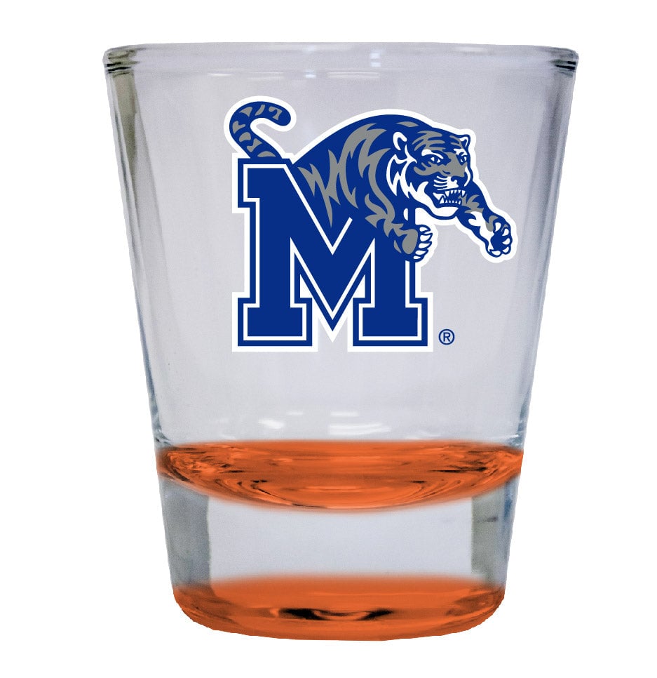 Memphis Tigers 2 ounce Color Etched Shot Glasses Image 2