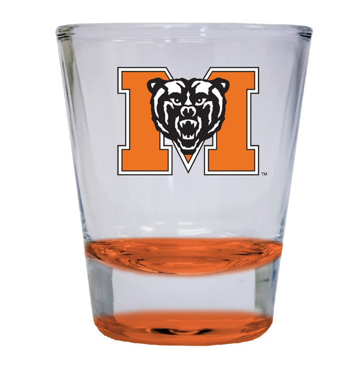 Mercer University 2 ounce Color Etched Shot Glasses Image 1