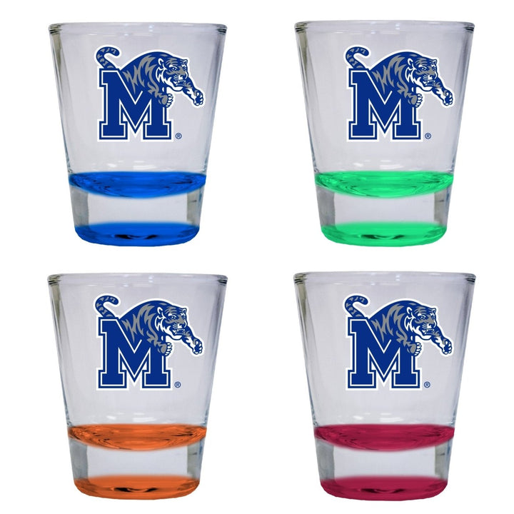 Memphis Tigers 2 ounce Color Etched Shot Glasses Image 1