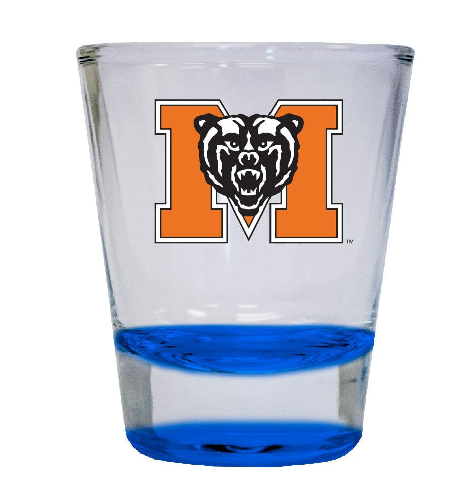 Mercer University 2 ounce Color Etched Shot Glasses Image 1