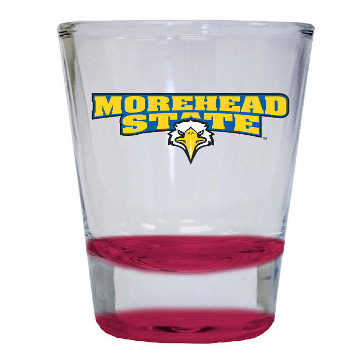 Morehead State University 2 ounce Color Etched Shot Glasses Image 1