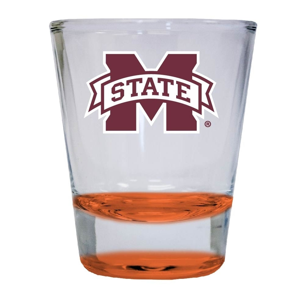 Mississippi State Bulldogs 2 ounce Color Etched Shot Glasses Image 2