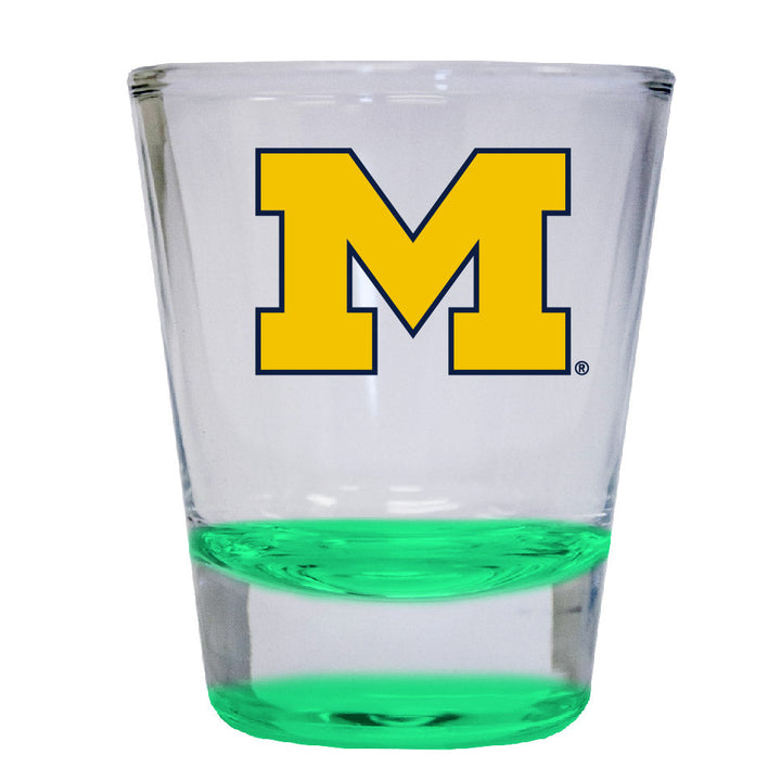 Michigan Wolverines 2 ounce Color Etched Shot Glasses Image 3